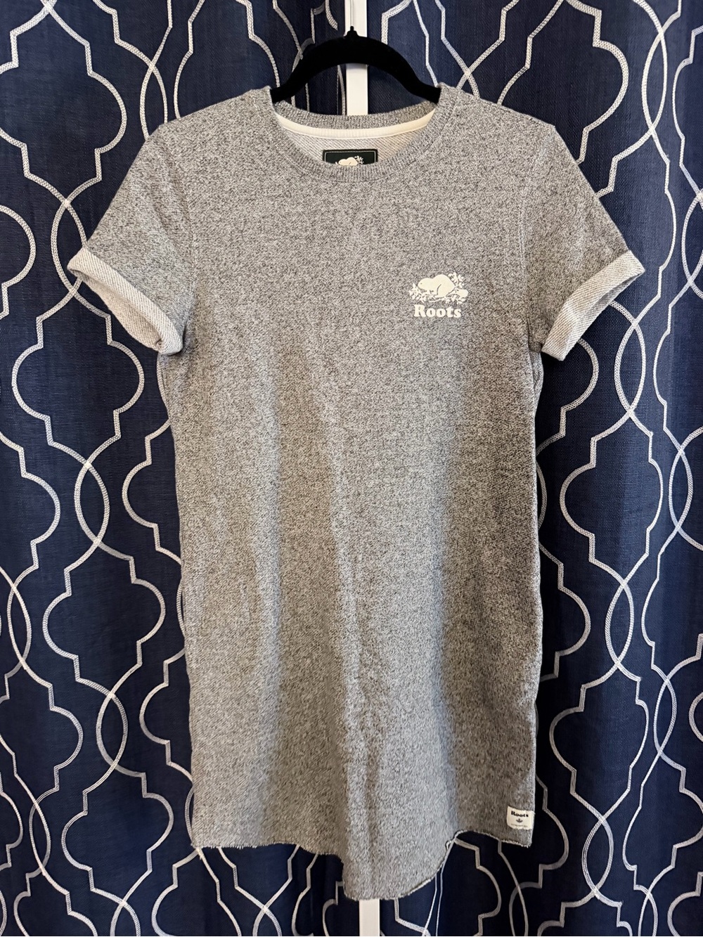 Roots Heather Gray Mini T-Shirt Dress